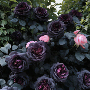 Роза Черная купить по цене от 450р. в интернет-магазине «Посадика» с доставкой почтой в в Новосибирске и по всей России – [изображение №1].