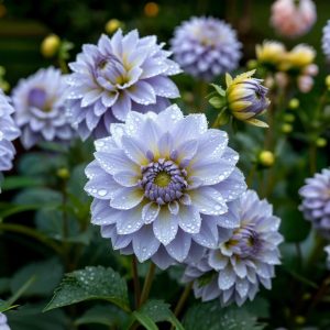 Георгин Акварель купить по цене от 680р. в интернет-магазине «Посадика» с доставкой почтой в в Новосибирске и по всей России – [изображение №1].