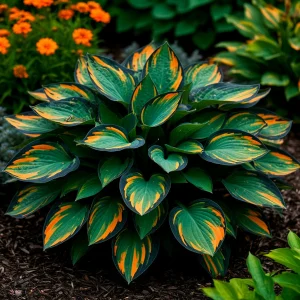 Хоста Бархатный Полог купить по цене от 560р. в интернет-магазине «Посадика» с доставкой почтой в в Новосибирске и по всей России – [изображение №1].