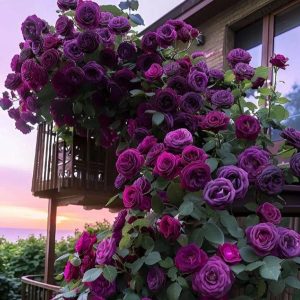 Роза Плетистая Плум Пэшн купить по цене от 610р. в интернет-магазине «Посадика» с доставкой почтой в в Новосибирске и по всей России – [изображение №1].